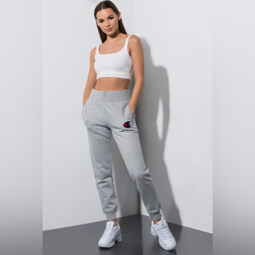 Grey Champion Women’s Reverse Weave High Waisted Jogger Sweatpants!